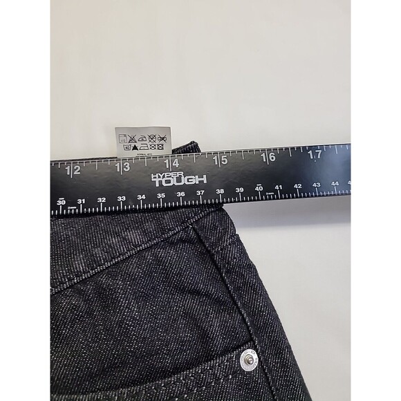 RED VALENTINO Black Straight Denim Jeans Size 27 Tunisia Zipper Ankles Low Rise - Picture 7 of 11